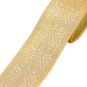19 fettuccia con ricamo in seta dorata etnica minoritaria decorazione per tenda con nastro di pizzo accessori - Product Image 6