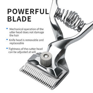 手動バリカン ステンレス鋼製 理容 ヘアスタイリングツール ヘアカッター 家庭用 散髪バリカン - Product Image 3