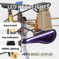 Pour Hyundai Sonata 2011-2014, phares LED 70W 4000 Lm, fabrication d'usine, haute performance, ajustement parfait, Plug & Play, 12V, bleu