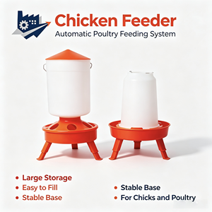 Comedero para Pollos de 3 kg, Tambor para Alimento de Aves de Corral, Contenedor Portátil para Alimentación de Ganado para Uso en Granjas - Product Image 3