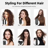 Sèche-cheveux 6 en 1 multi-styler ionique 1000W, brosse pliable pour boucler les cheveux, peigne pour usage en salon