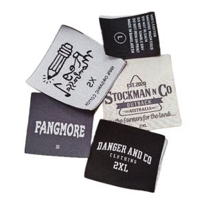 Étiquettes tissées personnalisées de haute qualité pour vêtements, en polyester, thermocollantes, pour chapeaux, fabriquées sur mesure - Product Image 2