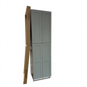 ตู้ครัว MDF รุ่นใหม่ U289624 ดีไซน์แผงสีเทาเชคเกอร์ ติดตั้งง่าย - Product Image 1