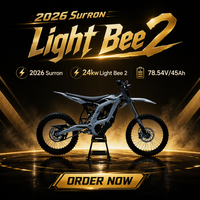 Moto tout-terrain électrique Surron Light Bee 2 78,54V 45Ah 24kW Vitesse maximale 55,92 mph