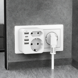 2 EU Ways 3USBA + USBC Multi-Socket Adapter European Extension Socket 3.4A 17W - Product Image 3