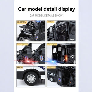 JLF - Modelo de Coche de Metal Fundido a Presión, Escala 1:24, Camioneta <span class=keywords><strong>Iveco</strong></span>, Modelo de Aleación con Puertas que se Abren, para Colección, Decoración, Exhibición - Product Image 5