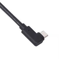 Kabel USB 3.0 Tipe A Male ke Tipe C Sudut Kanan 90 Derajat, Kabel Pengisian Daya dan Transfer Data Kecepatan Tinggi