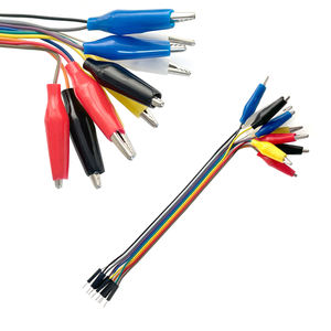Cable de Prueba OKY0262-1 de 20 cm con Pinzas de Cocodrilo de 10 Pines, Cable de Puente con Conector Macho Dupont - Product Image 1