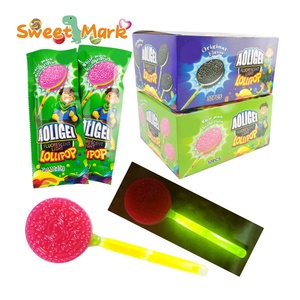 <span class=keywords><strong>Sucette</strong></span> en forme de biscuit Halal Mix de saveurs Bonbons durs <span class=keywords><strong>Sucette</strong></span> fluorescente - Product Image 1