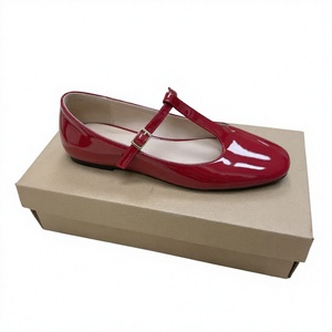 Zapatos planos retro con correa en T para mujer, estilo Mary Jane, punta redonda, de PU, con hebilla decorativa, para uso casual en todas las estaciones - Product Image 4