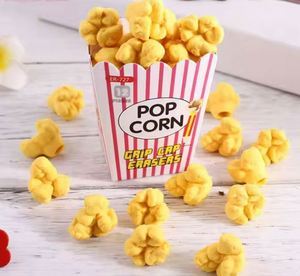 Borradores de Goma con Forma de Palomitas de Maíz, Ecológicos, Amarillos, 3D, Novedad Escolar, Divertidos y Creativos para Niños, Venta al Por Mayor - Product Image 4