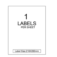 Amazon 280mm x 216mm feuilles papier a4 autocollant de codes-barres fba mat imprimable