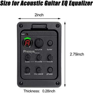 Fsm fsm התאמה אישית fsm onboard premamp לוח גיטרה כלי נגינה 301 גיטרה אקוסטית q <span class=keywords><strong>equalizer</strong></span> - Product Image 6