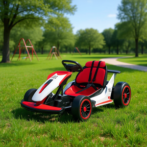 Voiture électrique rouge pour enfant, type kart, 125 cm, 3-8 ans, avec télécommande - Product Image 2