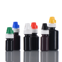 Transparent blanc noir PE encre huile plastique presser bouteille 5ml 15ml liquide Lotion bouteilles canard Bill vis estampage à chaud