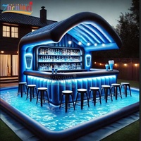 Piscine gonflable en PVC de nouvelle conception de Zhenmei avec bar, tente de piscine gonflable pour adultes
