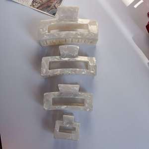 مجموعة مشابك شعر رائجة البيع بأحجام 5 سم و10 سم و12.5 سم و13.5 سم، مشابك شعر مستطيلة من الأسيتات للنساء، مجموعة مشابك شعر كبيرة مخصصة للنساء موديل 2026 - Product Image 5