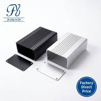 Boîtier en aluminium extrudé 6063-T5 personnalisé, 100x55x30mm, anodisé noir, boîte de projet électronique pour boîtier d'instrument PCB
