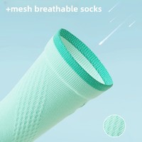 Chaussettes de sport WRELS à faible MOQ, en stock, rembourrées, épaissies, mi-mollet, sans couture, à semelle éponge, amusantes et respirantes