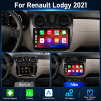 Pour Renault Lodgy 2021 Écran Lecteur DVD Radio 9 Pouces Smartlink Navigation Multimédia Caméra Arrière Hotspot Contrôles Sans Fil