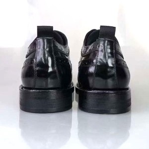 Chaussures en cuir respirantes avec talon rembourré et semelle souple, chaussures de mode pour hommes, chaussures décontractées - Product Image 4