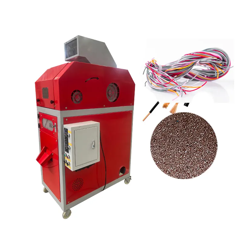 80 kg/h automatico miracolo piccoli rottami metallici trituratori filo di rame granulatore macchina Mini rifiuti cavo separatore frantoio riciclaggio