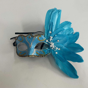 <span class=keywords><strong>Masque</strong></span> de carnaval vénitien <span class=keywords><strong>rose</strong></span> amusant pour cosplay, <span class=keywords><strong>masque</strong></span> de fête à plumes pour Mardi Gras, décoration de Noël et fournitures de fête - Product Image 2