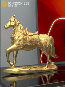 Nordic Creative Resin Crafts <b>TV</b> <b>Cabinets</b> Wooden <b>Wall</b> Signs Horse Ornaments and Statues for Home Decor Living Room Accessories - Product Image 4