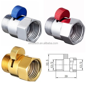 Válvula Limitadora de Flujo de Agua para Ducha, Botón de Pausa, Válvula de Cierre Manual para Cabezal de Ducha, Accesorios de Baño - Product Image 2