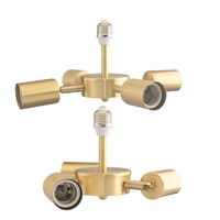 Cuivre un à deux 1 à 2 support de lampe de chauffage en céramique universel E27 douille de lampe de Base accessoires de luminaire de bricolage