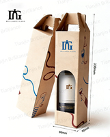 Nouvelle Arrivée - Boîte Cadeau Luxe en Carton Rigide avec Logo Gaufré pour Bouteille de Whisky, Vin ou Alcool - Emballage Magnétique pour Bouteille Unique