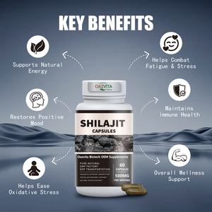 Cápsulas de <span class=keywords><strong>Shilajit</strong></span> naturales de alta calidad, extracto de ácido fúlvico para suplemento dietético energético para adultos y adolescentes - Product Image 4