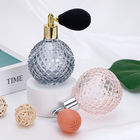 Flacon de parfum en verre pour voiture vintage classique de 100 ml avec diffuseur à roseaux, imprimé sérigraphié, transparent rose et noir, boîte de 100 pièces