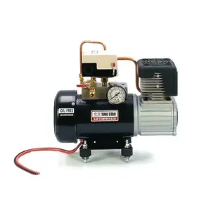 48V High Efficiency Weatherproof Long Duty Cycle DC Oil Free Professional Onboard Air Suspension Piston Mini Air Compressor Pump