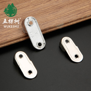 Wukeshu Zinc Alloy Coat Rod Holder 16mm Wall Mount Non-Detachable <b>Wardrobe</b> <b>Hardware</b> Support - Product Image 1