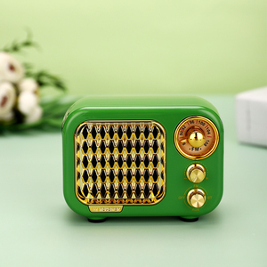 Loa Radio Bằng Gỗ Cổ Điển BT Cổ Điển Quà Tặng Radio Thủ Công - Product Image 5