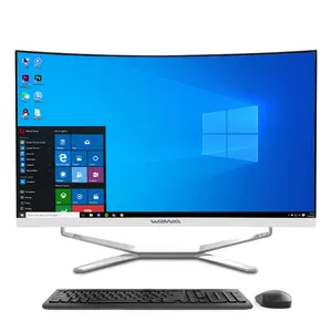 Hochwertiger eingebauter 24-Zoll-LED-Akku Desktop-Monoblock-Gaming-Computer mit Webcam-Geschäft All-in-One-PC-Barebone