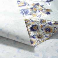 Nappe en PVC Imprimée Imperméable de Conception Nouvelle Facile à nettoyer. Nappe de cuisine avec support en tissu.