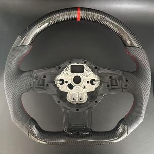 Volant en fibre de carbone pour VW <span class=keywords><strong>Golf</strong></span> <span class=keywords><strong>7</strong></span> MK7 R GTI GTE <span class=keywords><strong>GTD</strong></span> Passat B8 Tiguan MK2 Jetta avec palettes de changement de vitesse Accessoires de voiture - Product Image 6