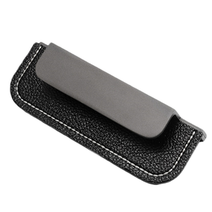 <strong>Light</strong> Luxury High-end Nordic groove Leather Concealed Handle with Hidden Embedded Drawer Leather Orange Black Brown Door <strong>Pull</strong> - Product Image 6