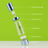 15ml 30ml 50ml Botol Kosmetik Mewah Plastik Bening Tanpa Udara untuk Lotion Serum Krim Semprot dengan Pompa Putar