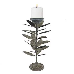 Bougeoir votif antique pour centre de table et décoration intérieure en aluminium et verre T-Light Bougeoir Candélabre - Product Image 4