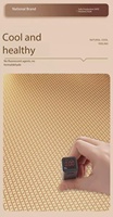 Parure de lit 3 pièces en soie glacée brodée de haute qualité, pliable et lavable en machine, avec tapis rafraîchissant en rotin et bambou pour la maison et l'hôtel