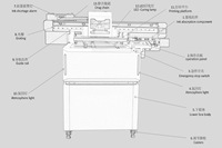 Impresora UV Plana LED UV6090 con Cabezal de Impresión Eps, Tamaño de Impresión 60 * 90 cm, para Acrílico, Vidrio, Carcasas de Teléfono, Madera
