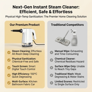 <span class=keywords><strong>Nettoyeur</strong></span> <span class=keywords><strong>Vapeur</strong></span> <span class=keywords><strong>Professionnel</strong></span> Électrique 1200W avec Noyau Chauffant Amélioré, Contrôle Numérique Intelligent et Écran Tactile pour Voiture et Hôtel - Product Image 4