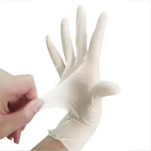 Wholesale Oem Logo Custom Powder Free Powder-free Medical Cleaning Hotel Hospital Working Latex Gloves Disposable Latex Glove