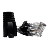 Le connecteur coloré de l'Ethernet Rj45 de Cat5 Cat6 Cat7 traversent le connecteur 50u de passage de Rj45