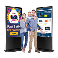Affichage numérique LED Totem, montage mural, écran carré, publicité vidéo HD, lecteur publicitaire LCD ultra fin, personnalisable 2 Go