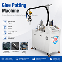Máquina de encapsulado de PCB, adhesivo de poliuretano de dos componentes, resina epoxi, dispensación semiautomática, dosificación de alta precisión, máquina de mezcla automática