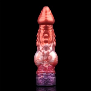Fantasy Horse Penis Sleeve Extender Cock Sleeve,Monster Knot Penis Sleeve Extender 3 Size Silicone Reusable Horse <b>Dildo</b> - Product Image 3